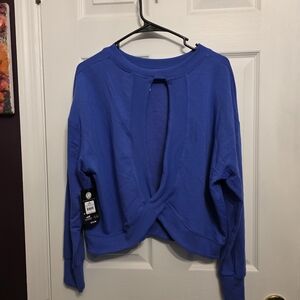 Avia Royal Blue Women's Sweatshirt with Cutout Design